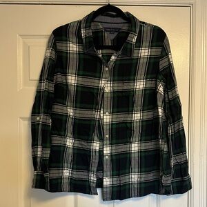 VINTAGE VIBES Tommy Hilfiger Green Plaid Button Down Flannel • Size XL